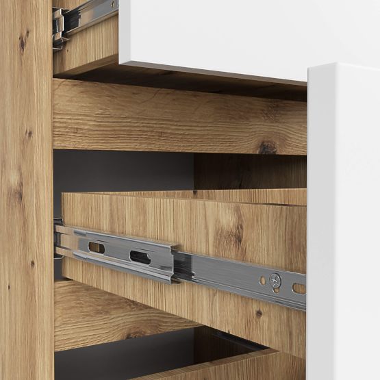 KOMODA CL4 PK DUB ARTISAN / BIELA