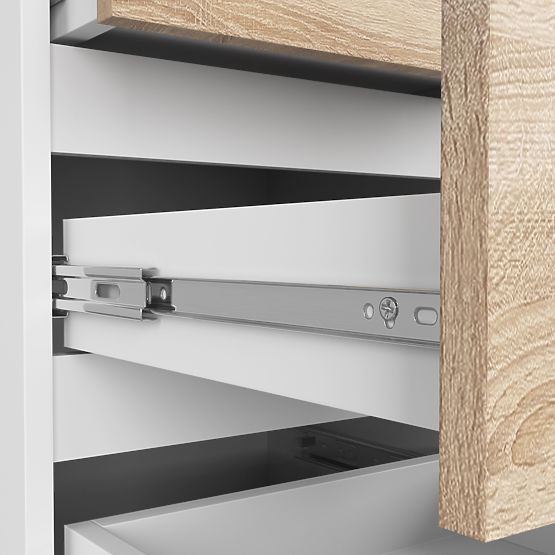 KOMODA CL5 PK BIELA / DUB SONOMA