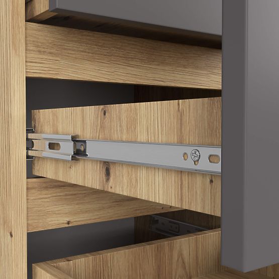 KOMODA CL5 PK DUB ARTISAN / ŠEDÁ