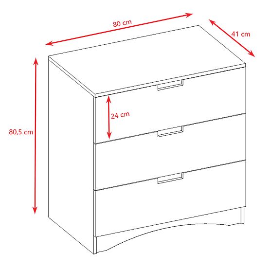 Komoda Classic - biela