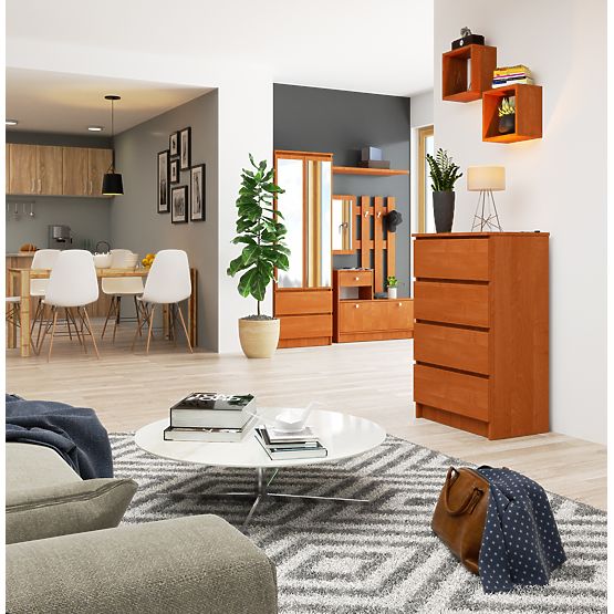 KOMODA K 60 cm 4 ZÁSUVKY PK JELŠA