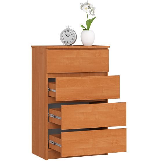 KOMODA K 60 cm 4 ZÁSUVKY PK JELŠA