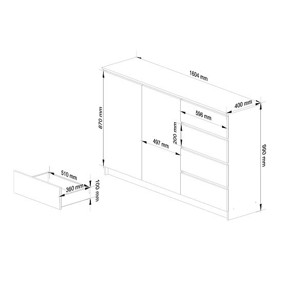 KOMODA K013 CLP PK BIELA