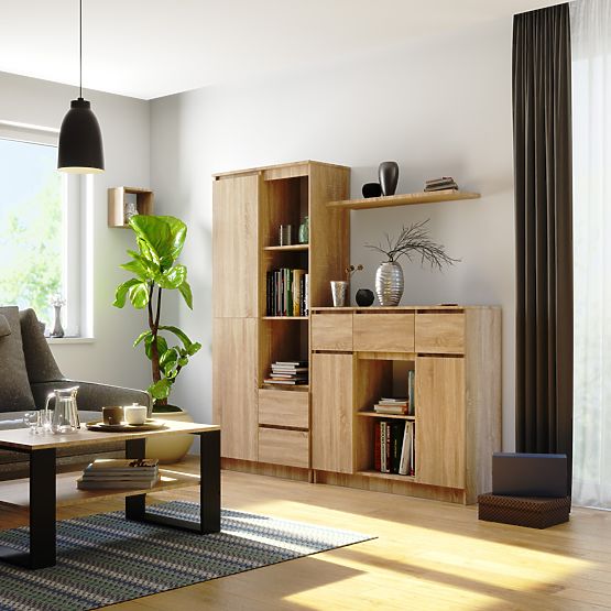 KOMODA K100 2D 3SZ 1P PK DUB SONOMA