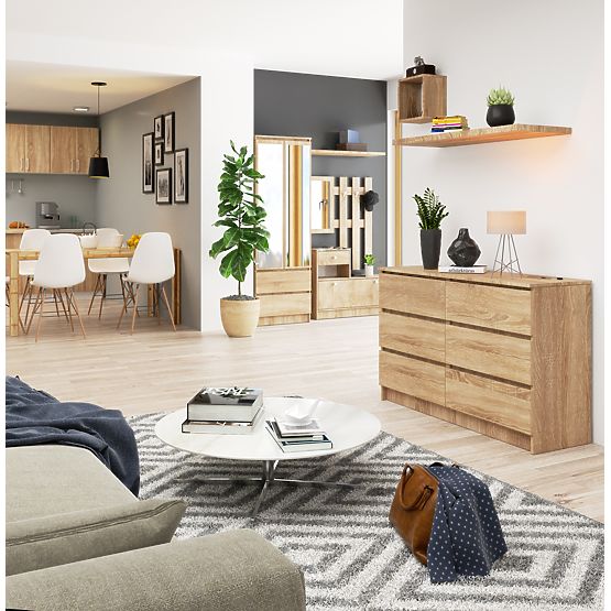 KOMODA K120 6SZ CLP PK DUB SONOMA