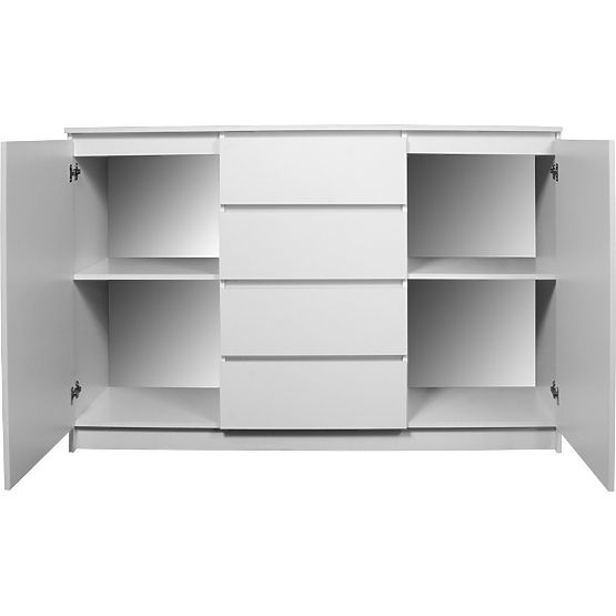 KOMODA K140 2D 4SZ CLP PK DUB SONOMA / BIELA