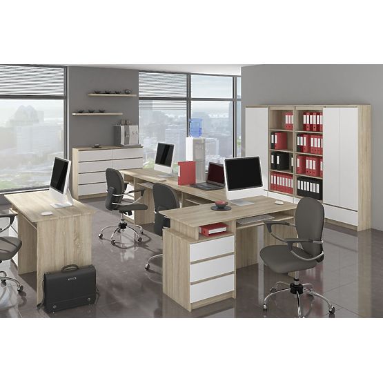 KOMODA K140 6SZ CLP DUB SONOMA / BIELA