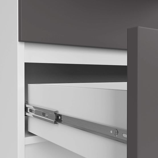 KOMODA K160 10SZ CLP PK BIELA / ŠEDÁ