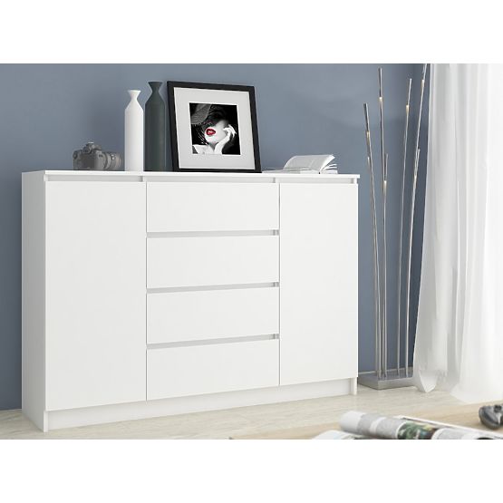 KOMODA K160 2D 4SZ CLP PK BIELA