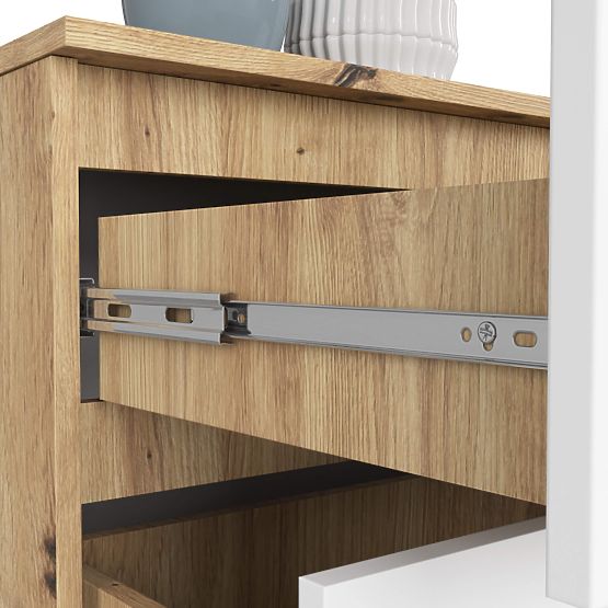 KOMODA K160 4SZ CLP PK DUB ARTISAN / BIELA