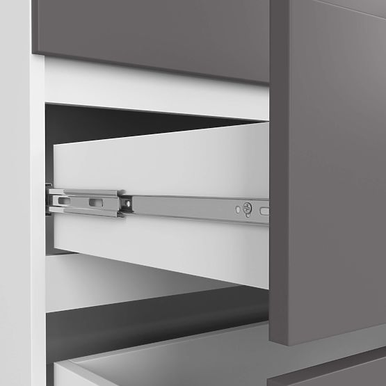 KOMODA K160 6SZ CLP PK BIELA / ŠEDÁ