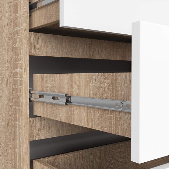 KOMODA K160 8SZ CLP PK DUB SONOMA / BIELA