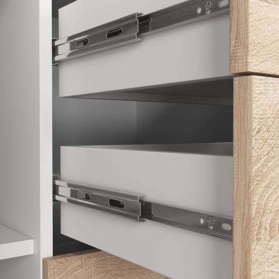 KOMODA K45 PK BIELA / DUB SONOMA