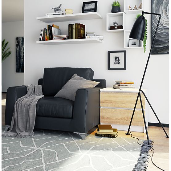 KOMODA K60 2SZ CLP PK BIELA / SONOMA