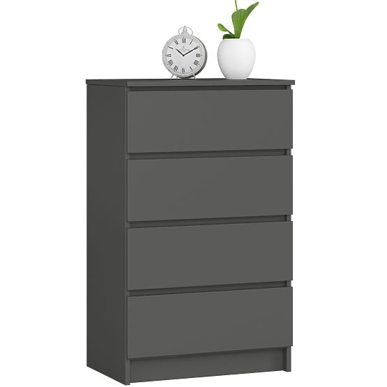 KOMODA K60 4SZ CLP PK GRAFIT ŠEDÁ