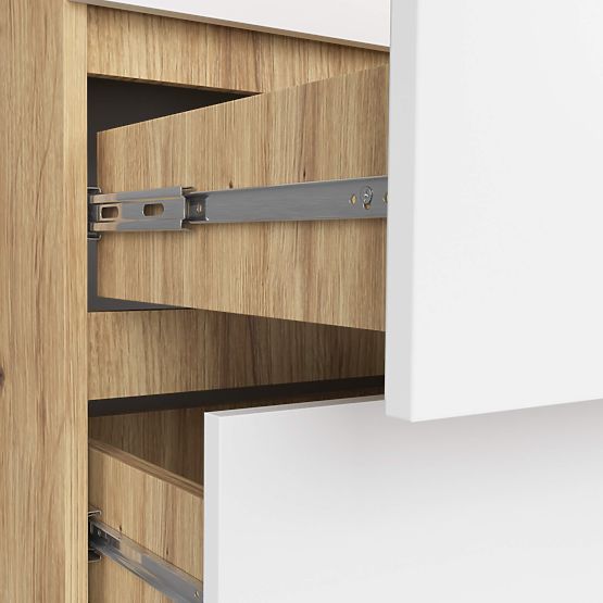 KOMODA K60 6SZ CLP PK DUB ARTISAN / BIELA