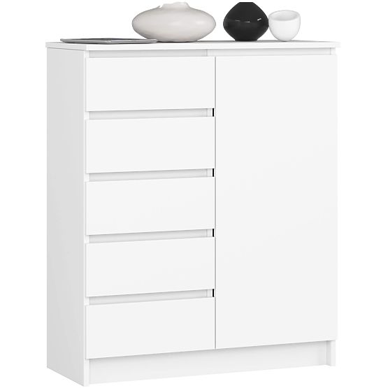 KOMODA K80 1D 5SZ PK BIELA