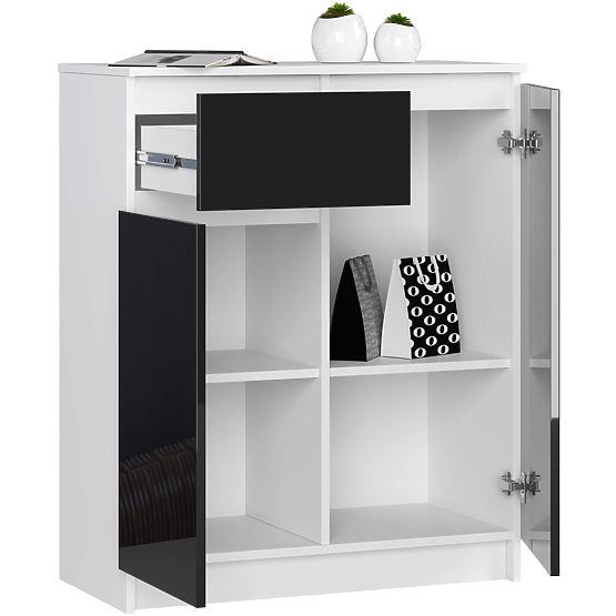 KOMODA K80 2D 1SZ CLP PK ČIERNY LESK