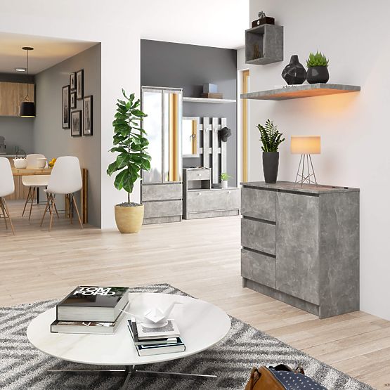 KOMODA K80 JERRY 1D 3SZ PK BETÓN