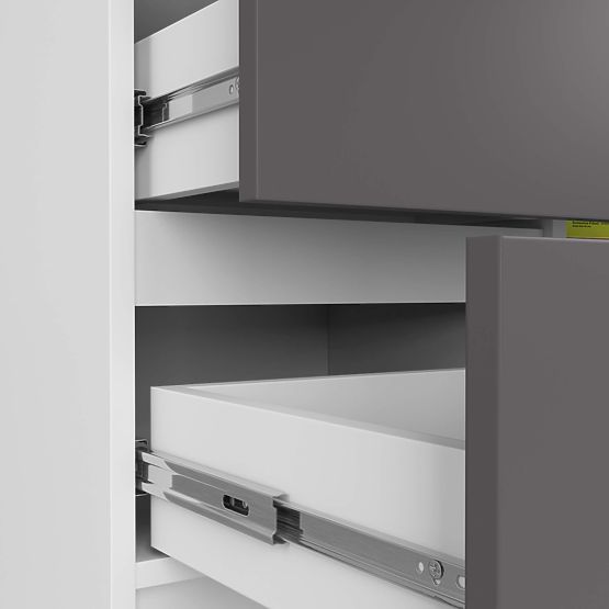 KOMODA K80 JERRY 1D 3SZ PK BIELA / GRAFITOVO ŠEDÁ