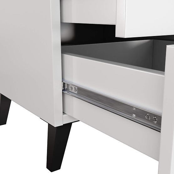 KOMODA MOBI K-03 BIELA ČIERNA