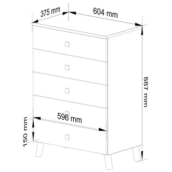 KOMODA MOBI K-05 KAŠMÍR ZLATO