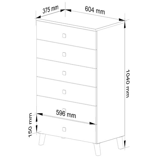 KOMODA MOBI K-06 BIELA ČIERNA