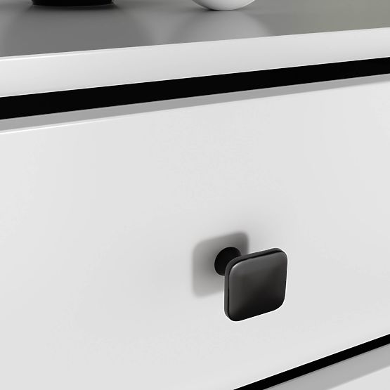 KOMODA MOBI K-06 BIELA ČIERNA