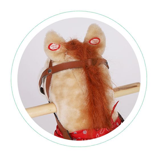 Hojdací kôň 2v1 béžový