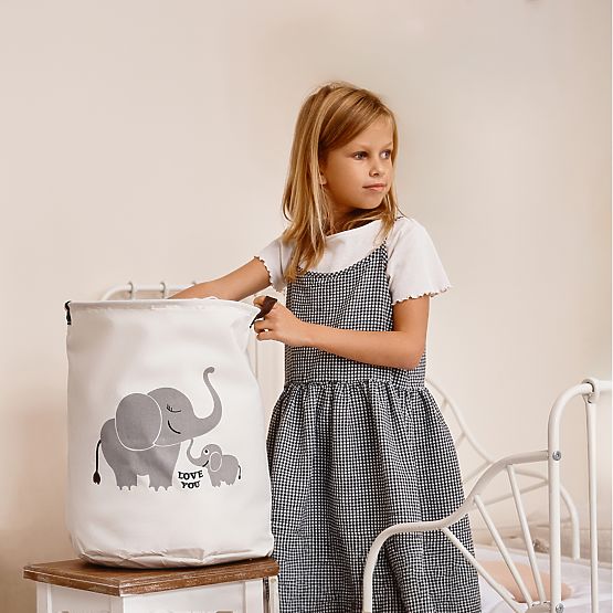 Kôš na hračky - sloníky