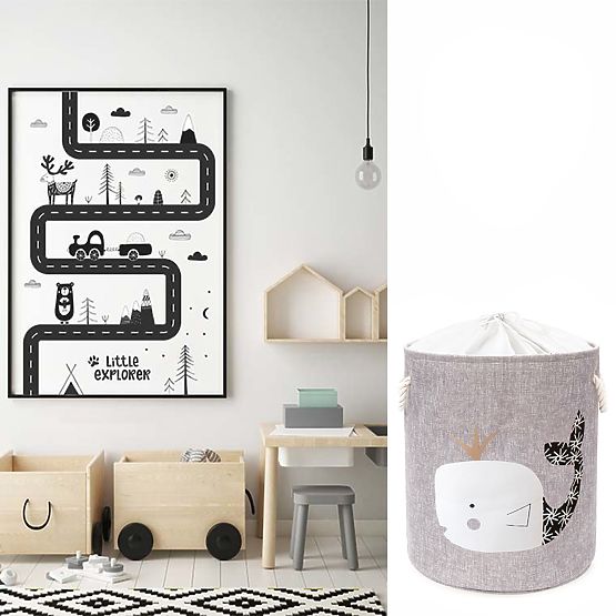 Kôš na hračky XL - veľryba