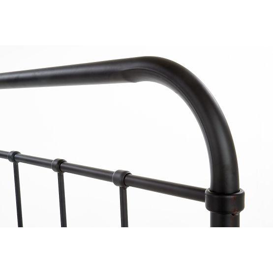 Kovová posteľ LINDA 120x200 cm - čierna