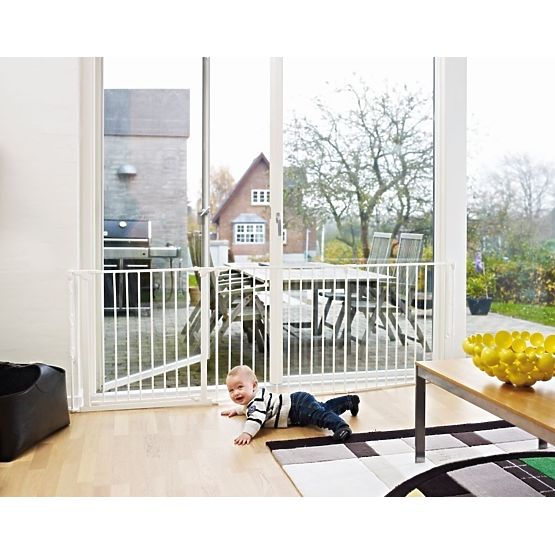 Krbová zábrana - Baby Dan FLEX L - biela