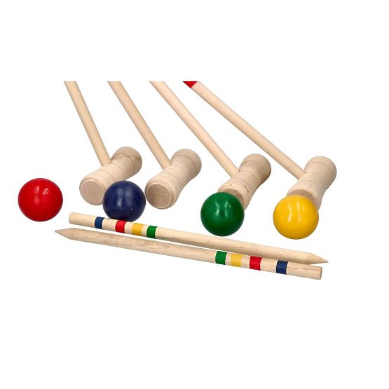 Kroket drevená hra 24 prvkov - pre deti a dospelých