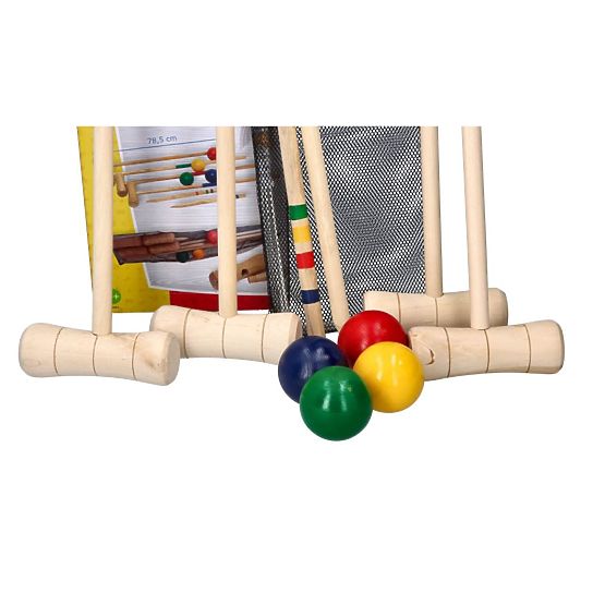 Kroket drevená hra 24 prvkov - pre deti a dospelých