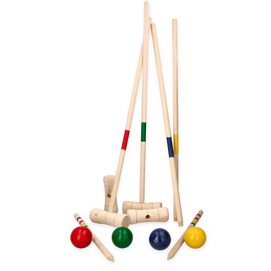 Kroket drevená hra 24 prvkov - pre deti a dospelých