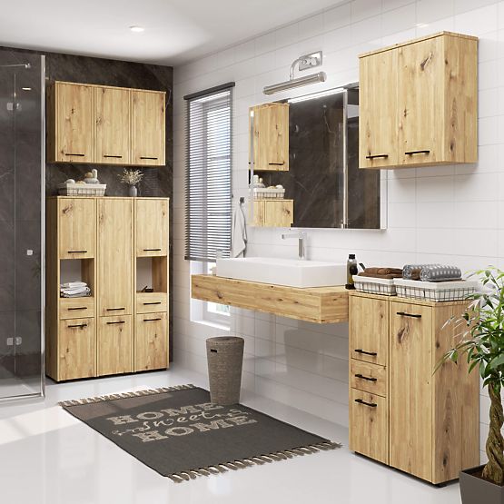 KÚPEĽŇOVÁ SKRINKA FIN 2 DVERE DUB ARTISAN