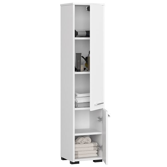 KÚPEĽŇOVÁ SKRINKA FIN STĹP 30 2D 140cm BIELA
