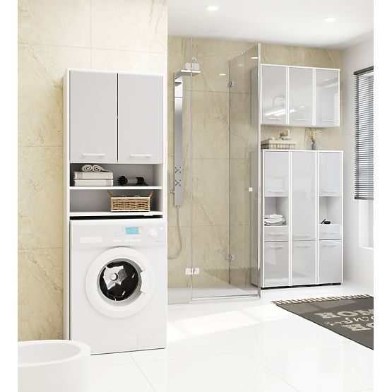 KÚPEĽŇOVÁ SKRINKA FIN STĹP 30 2D 1SZ 85cm METALICKÝ LESK