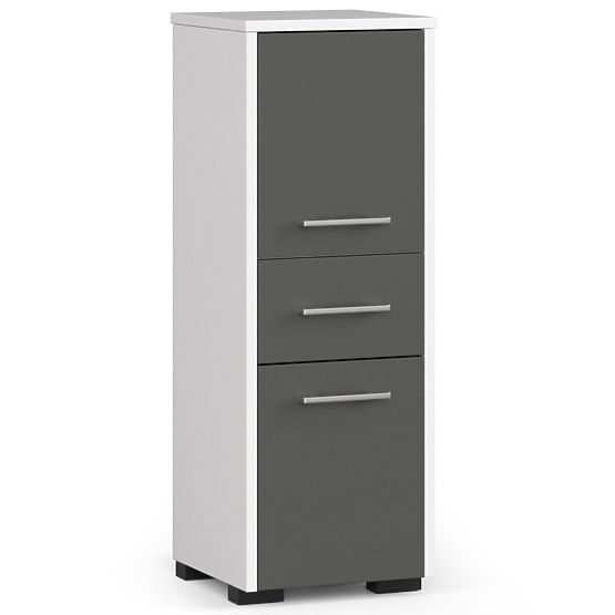 KÚPEĽŇOVÁ SKRINKA FIN STĹP 30 2D 1SZ 85cm PK BIELA / ŠEDÁ