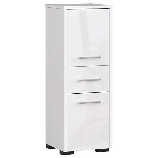KÚPEĽŇOVÁ SKRINKA FIN STĹP 30 2D 1SZ 85cm PK BIELY LESK
