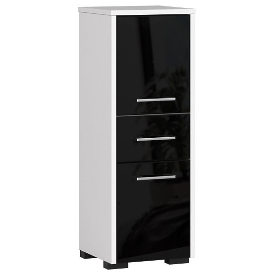 KÚPEĽŇOVÁ SKRINKA FIN STĹP 30 2D 1SZ 85cm PK ČIERNY LESK