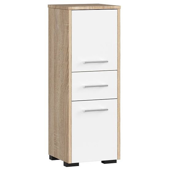 KÚPEĽŇOVÁ SKRINKA FIN STOJAN 30 2D 1SZ 85cm PK DUB SONOMA / BIELA