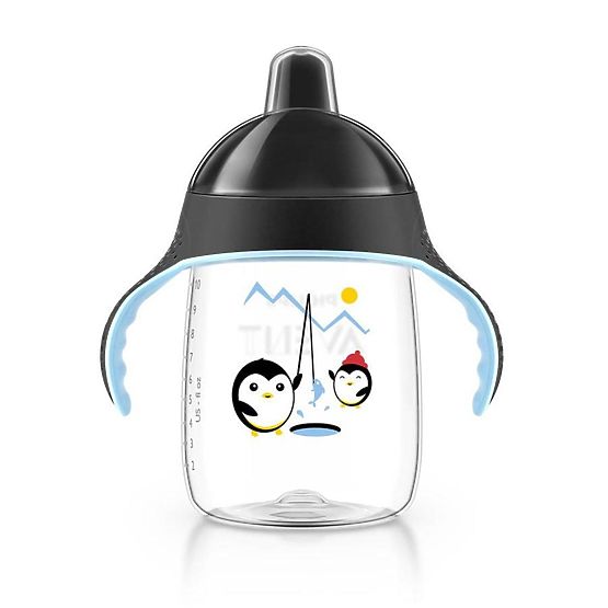Kúzelný hrnček Avent Pingu 340 ml čierny