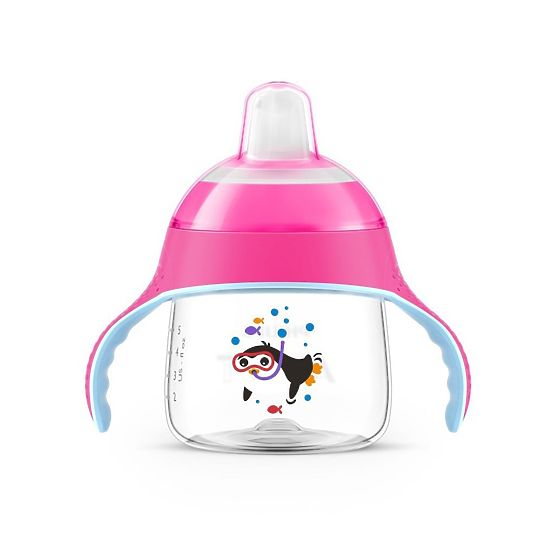 Kúzelný hrnček Avent Premium Pingu 200 ml ružový