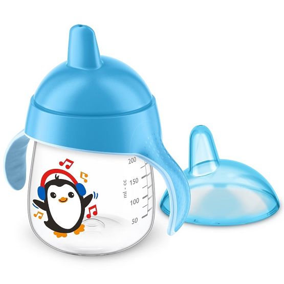 Kúzelný hrnček Avent Premium Pingu 260 ml modrý