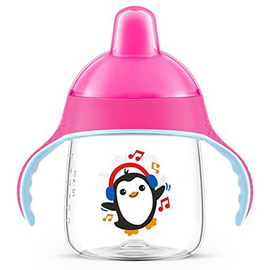 Kúzelný hrnček Avent Premium Pingu 260 ml ružový