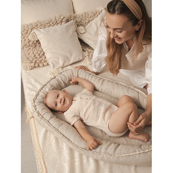 Ľanové hniezdočko Prestige - natural