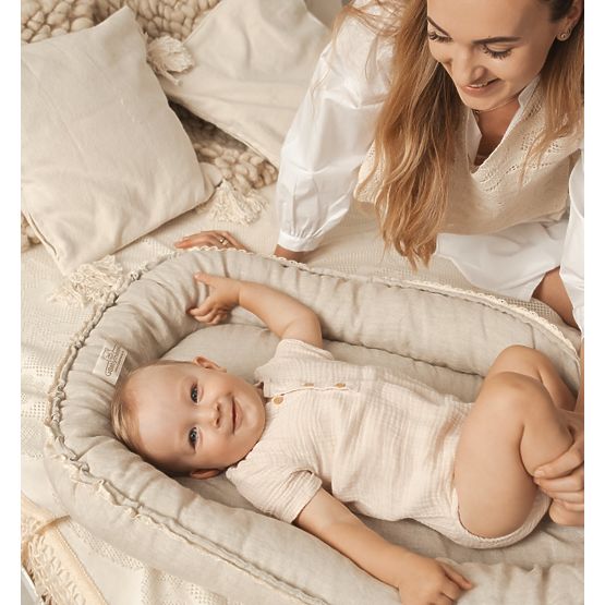 Ľanové hniezdočko Prestige - natural