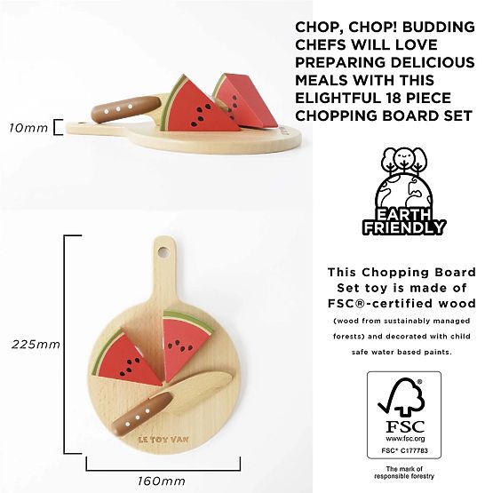 Le Toy Van Krájacie ovocie a zelenina s doskou